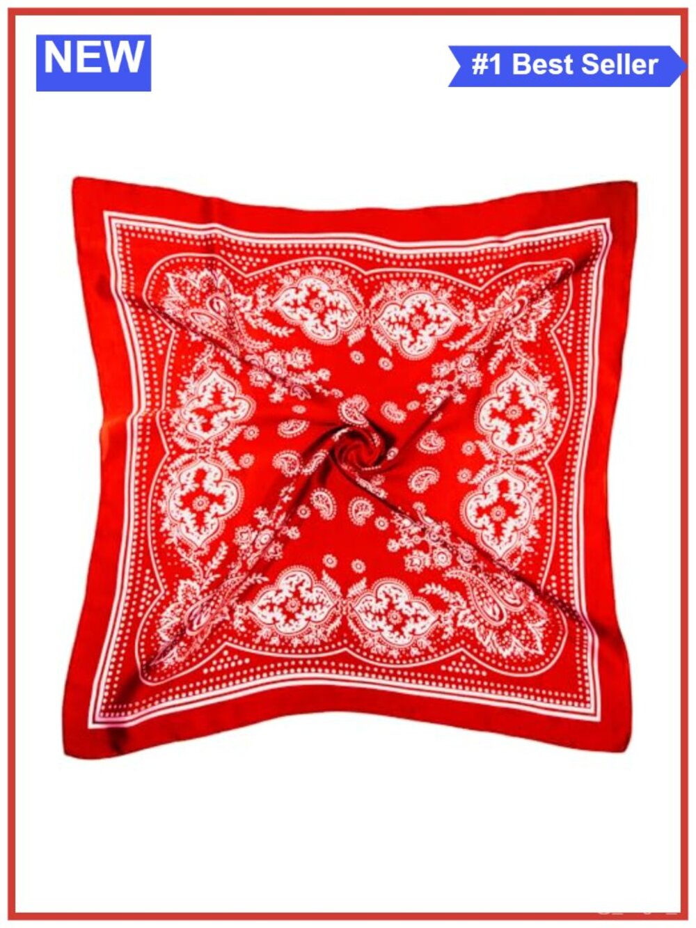 Satin Square Head Scarf 27.5in Silk Bandana Hair Wrap for Women